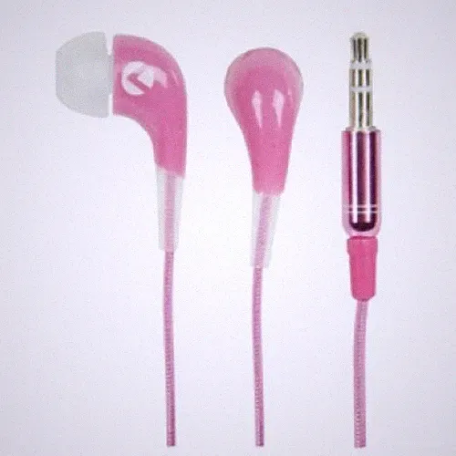König KNG-2040 Ohrhörer In-ear rosa 102dB perfektes Styling - weiches Silikon