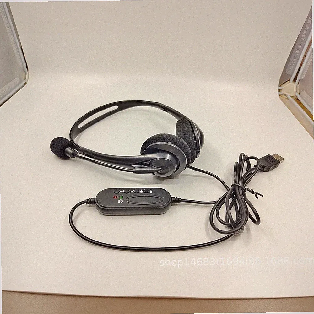 Kompakte USB Kopfhörer für Laptop Desktop mit On-Ear für Sound Tuning Tasten