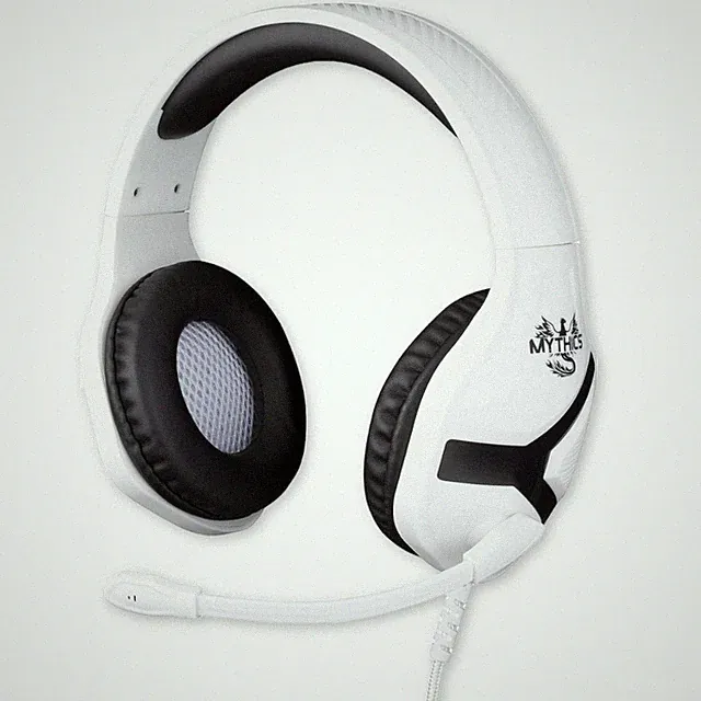 KONIX Gaming Headset Weiß Kabel 3.5mm Klinke für PS5/PC/Xbox One