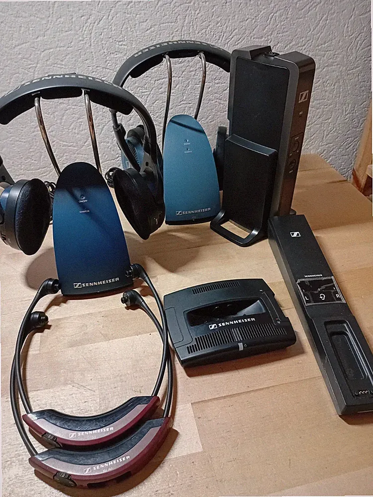 Konvolut Sennheiser Kopfhörer/Empfänger für Bastler - defekt als Ersatzteile
