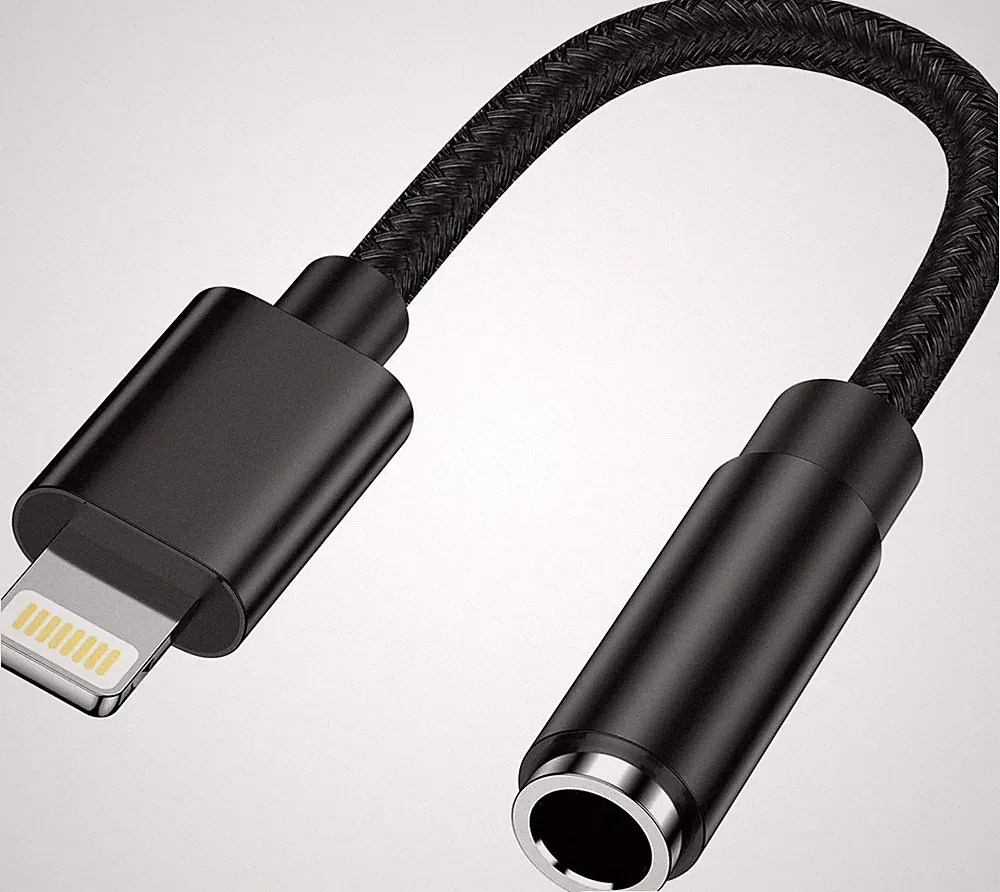 Kopfhörer Adapter Lightning auf 3,5mm Klinke Audio Kabel Splitter für iPhone