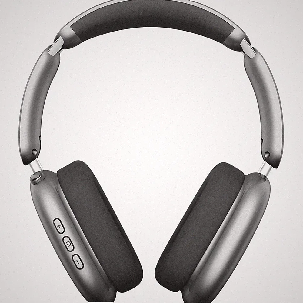 Kopfhörer, Aktive Noise Cancelling, Bluetooth 5.4, 60 Std. Laufzeit, Grau