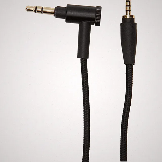Kopfhörer Audiokabel 1,5 Meter Nylon Geflochtene Stecker Rechtwinklig