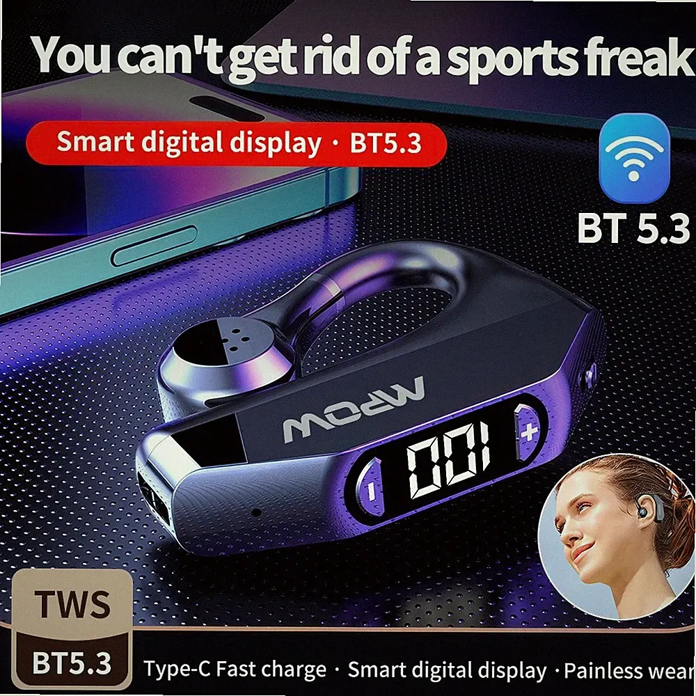 Kopfhörer Bluetooth 5.3 In Ear Kabellos TWS Sportkopfhörer IPX6 mit Mikrofon