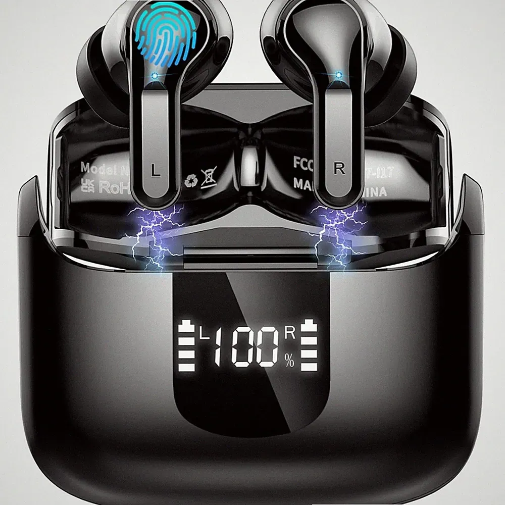 Kopfhörer Bluetooth 5.4 Kabellos 6D Stereo In-Ear