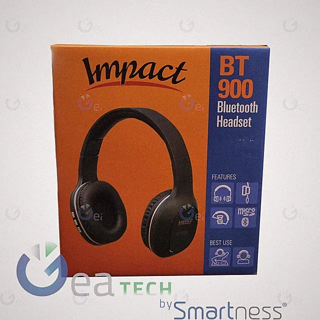 Kopfhörer Bluetooth Faltreifen Impact BT900 Mit Leser Micro SD Und Kabel