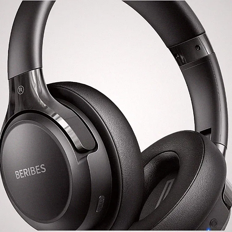 Kopfhörer Bluetooth Over Ear 65 h Akku 6 EQ Modi Leder 40 mm Treiber 3,5 mm