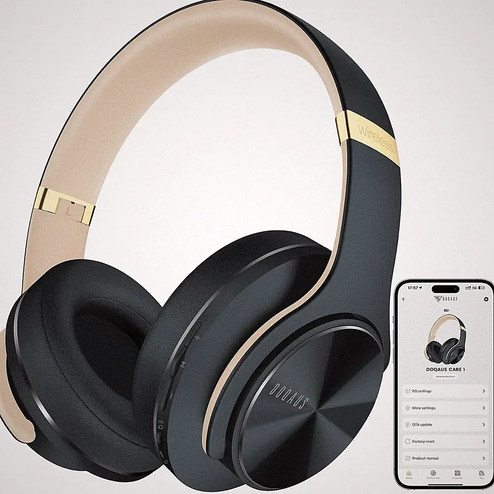 Kopfhörer Bluetooth Over Ear 90 Std Akku 9 EQ Modi HiFi Bass