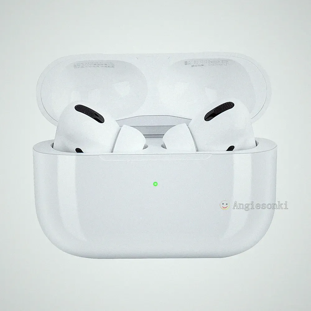 Kopfhörer der Apple AirPods Pro: Linker und rechter Pods mit kabellosem Ladecase