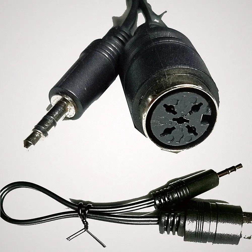 Kopfhörer DiN Würfel Kabel Audio Adapter Buchse Kupplung 3,5mm Klinke Stecker 💖