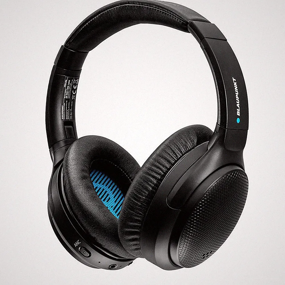 Kopfhörer, Faltbar, BT, Over-Ear,schwarz, Mikrofon, Blaupunkt HPB 200, WIE NEU