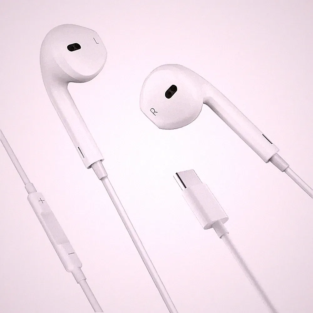 Kopfhörer für Apple Headset InEar USB-C für iPhone 15 Pro Max 15 Plus