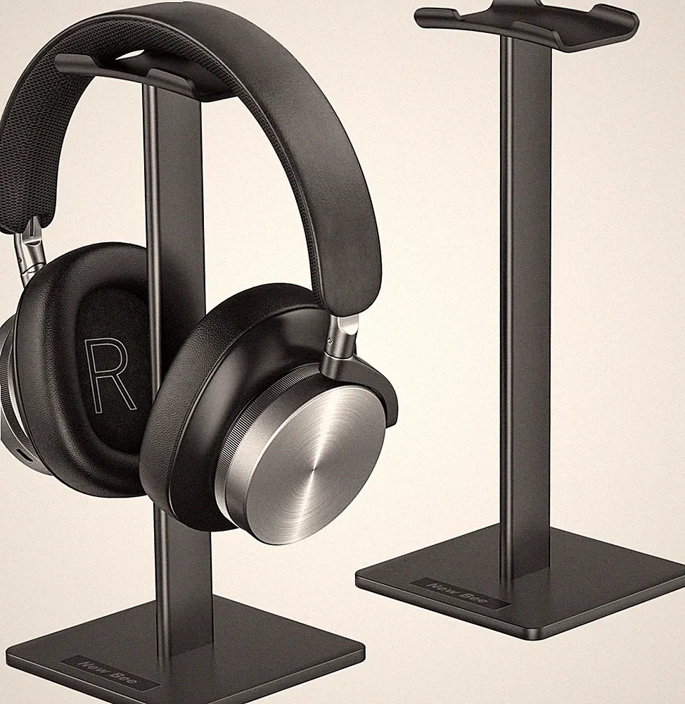 Kopfhoerer Halter universal Aluminium schwarz Gaming Headset Stand Tisch Halter