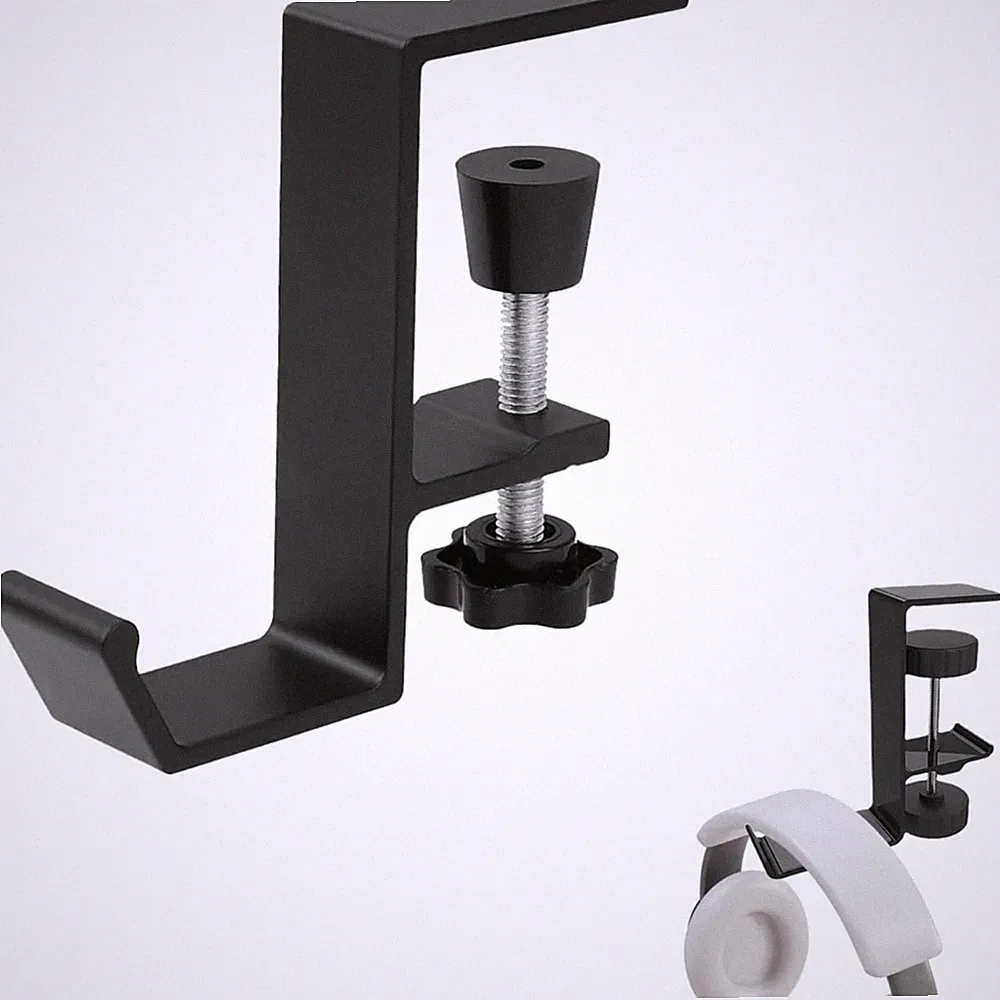 Kopfhörer Halterung Tisch verstellbar Aluminium Schwarz für Headset Gaming Büro