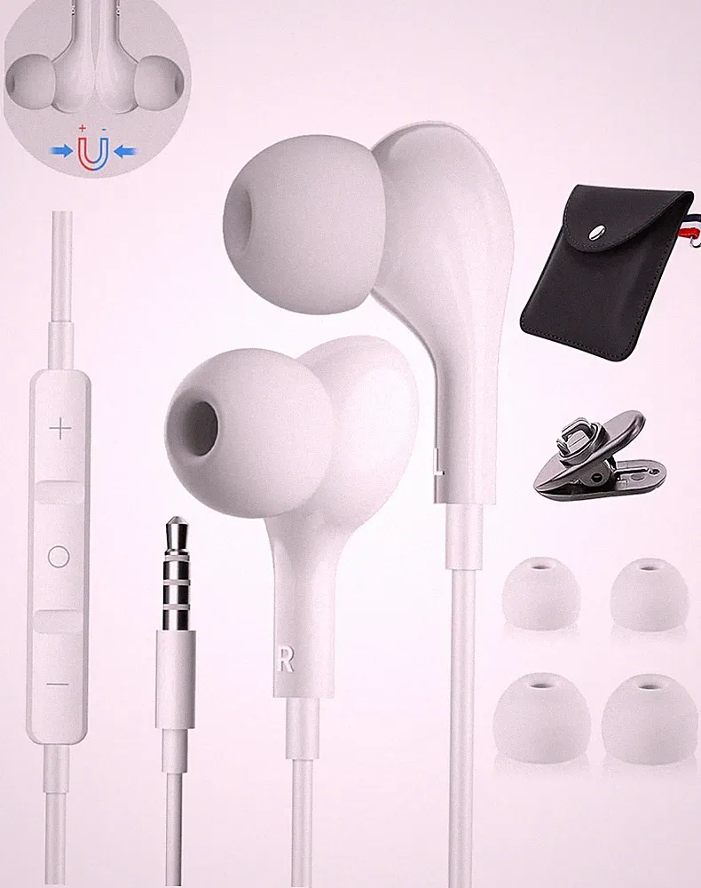Kopfhörer In Ear 3,5mm Klinke mit Mikrofon High Definition für Handy Laptop
