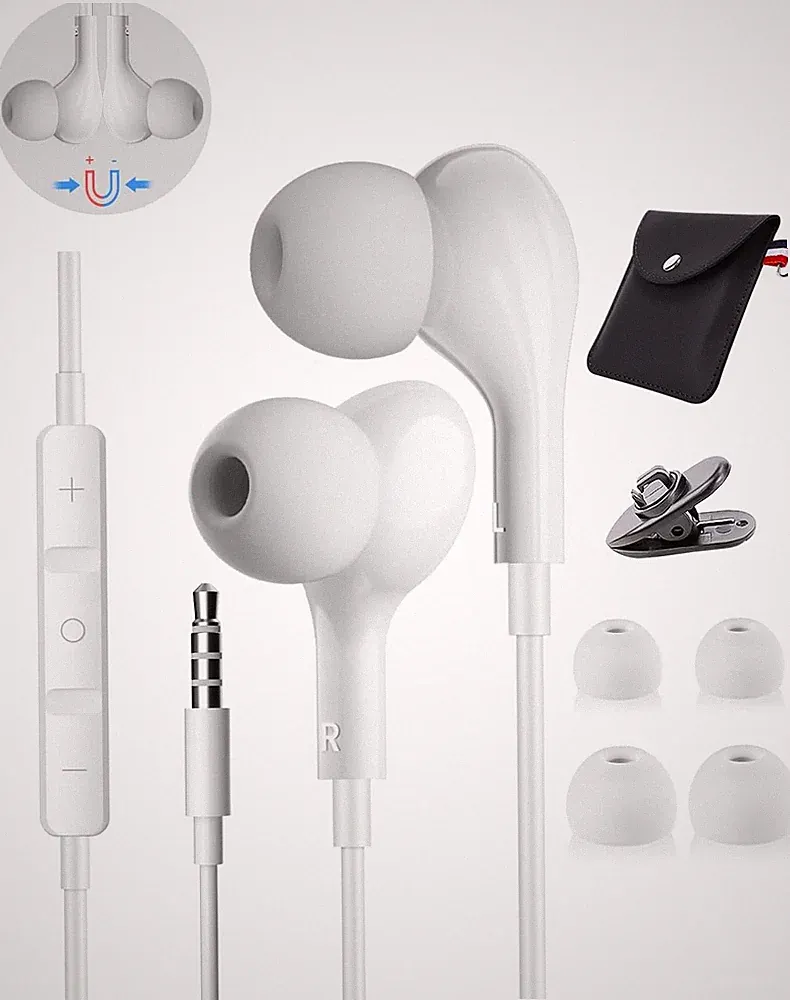 Kopfhörer In Ear 3,5mm Klinkenstecker mit Mikrofon High Definition für Handy