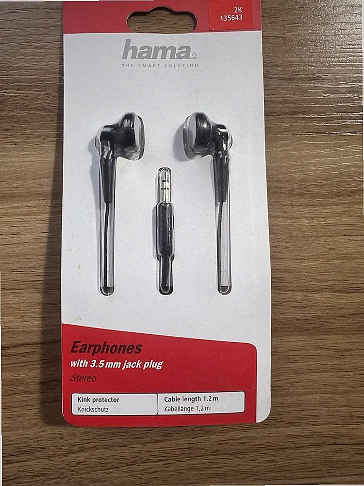 Kopfhörer In-Ear Hama 135643 Kabelgebunden Headset