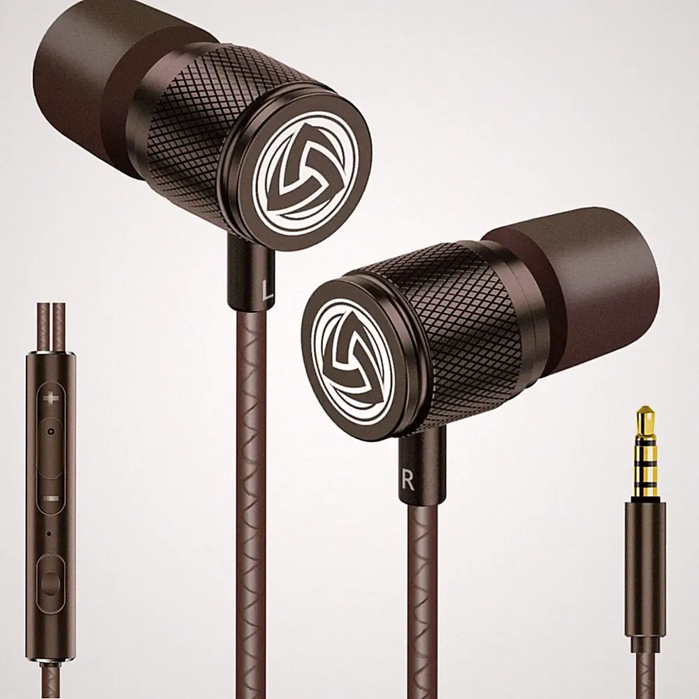 Kopfhörer In Ear Kabel Mikrofon Bässe Lautstärke Musik
