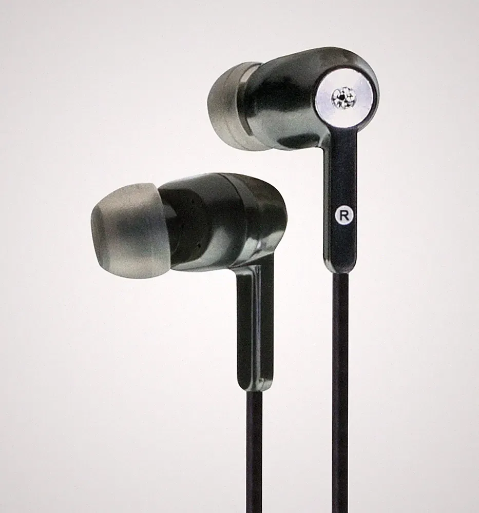 Kopfhörer In Ear kabelgebunden 3,5mm Klinke Headset Ohrhörer ergonomisch schwarz