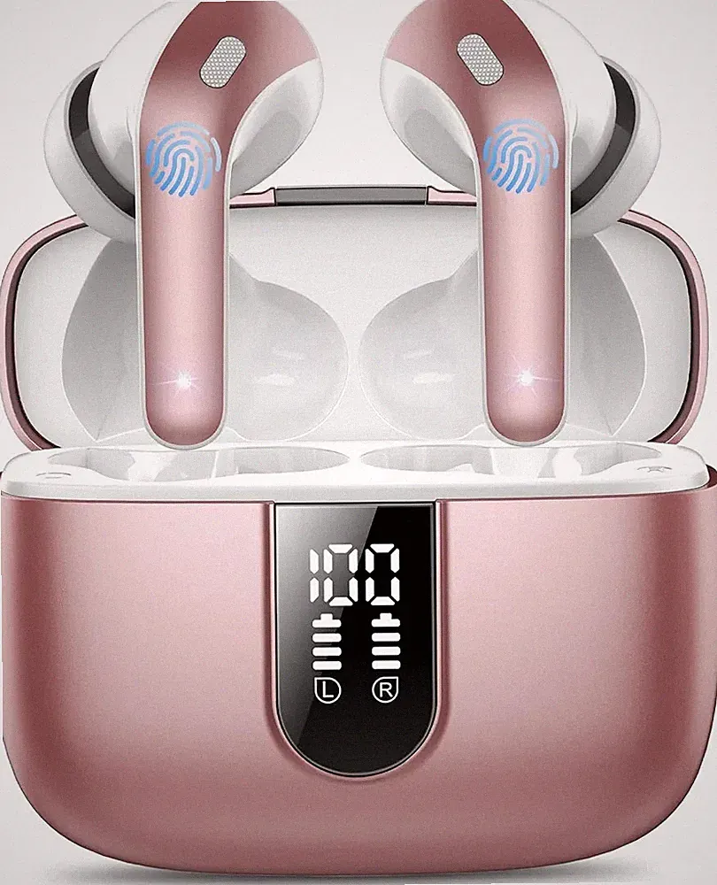 Kopfhörer, In Ear Kopfhörer Kabellos Bluetooth 5.3 mit 50H Tiefer Bass, 2025 Neu