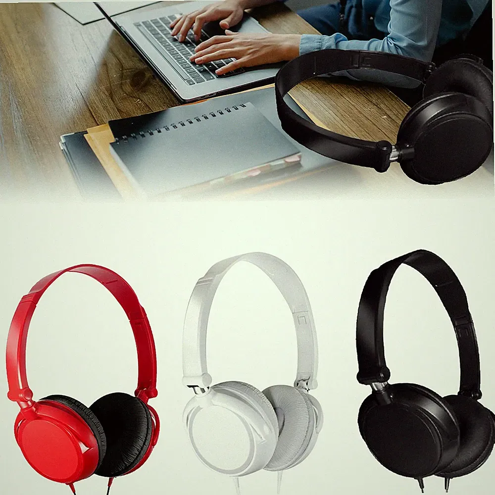 Kopfhörer Kabelfernbedienung HiFi Sound Musik Stereo Kopfhörer Over Ear Headset