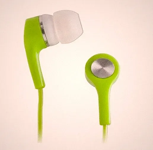 Kopfhörer Kabelkopfhörer Ohrhörer Grün 3,5 Klinke Handy Smartfone Musik MP3
