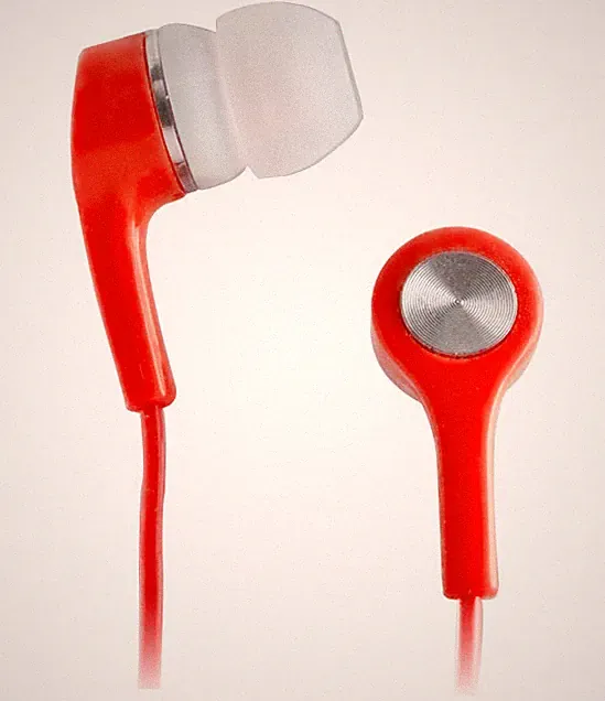 Kopfhörer Kabelkopfhörer Ohrhörer Rot 3,5 Klinke Handy Smartfone Musik MP3