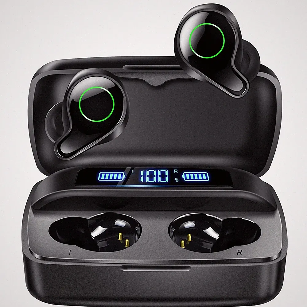 Kopfhörer Kabellos Bluetooth 5.0 in Ear Kopfhörer mit Mikrofon 156H Spielzeit