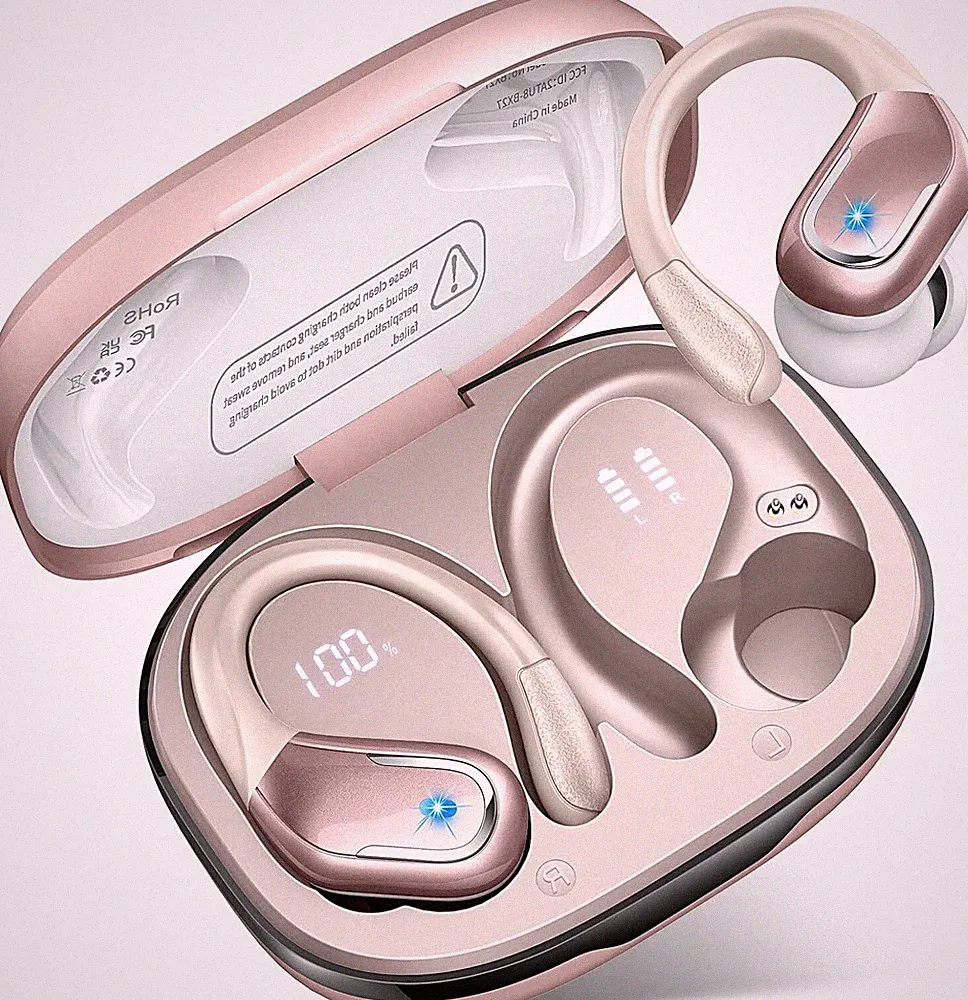 Kopfhörer Kabellos Bluetooth 5.4 75Std Stereo Sport für Musik und Fitness