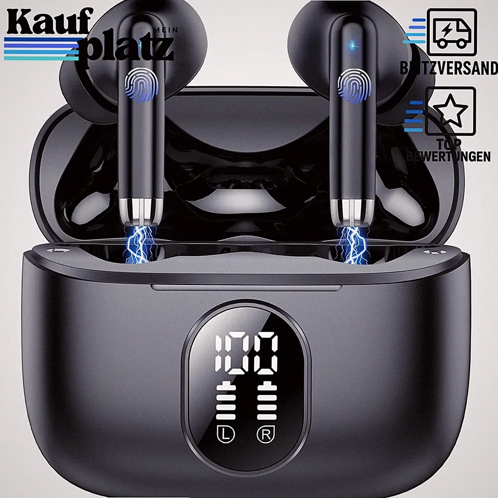 Kopfhörer Kabellos Bluetooth 5.4 In Ear Noise Cancelling für Musik und Sport