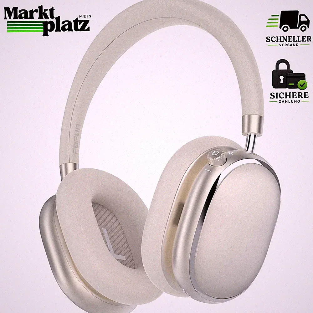 Kopfhörer Kabellos Bluetooth 6.0 Hybrid Noise Cancelling 120+ Stunden Spielzeit
