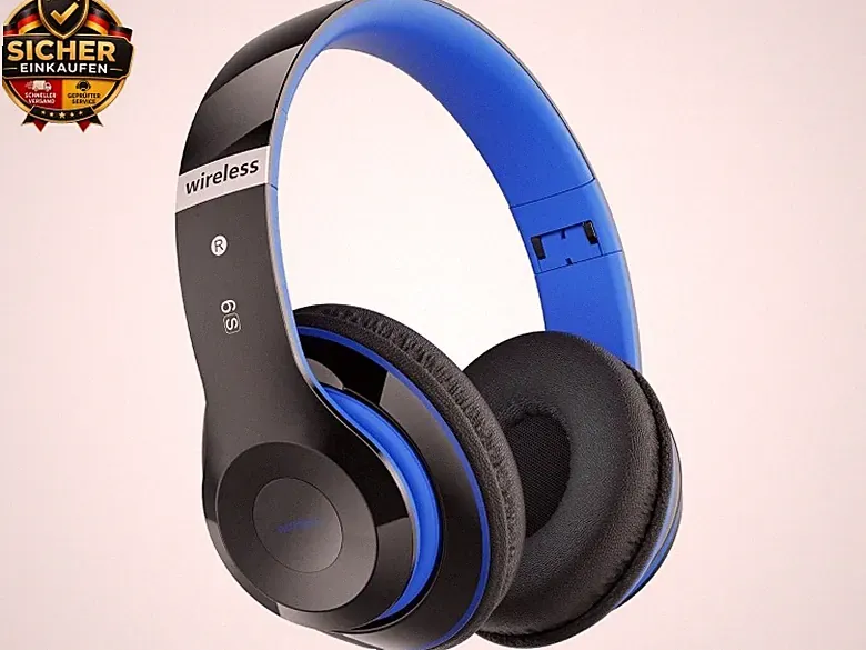 Kopfhörer Kabellos Bluetooth, Bluetooth Kopfhörer Over-Ear mit 6 EQ Modi, 65 S