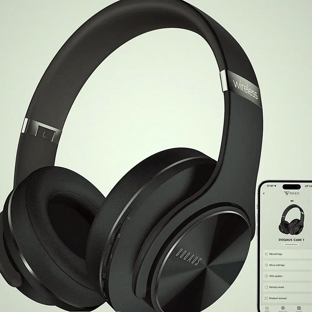 Kopfhörer Kabellos Bluetooth Over Ear App-Steuerung 52 Std Akku Komfort