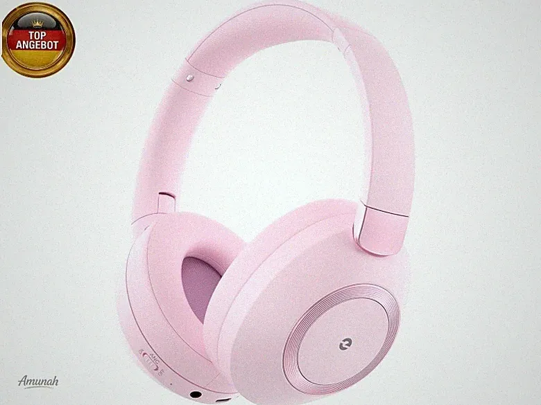 Kopfhörer Kabellos Bluetooth, Over Ear Kopfhörer Noise Cancelling, 100 Std S