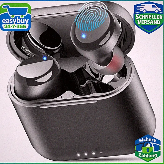 Kopfhörer Kabellos In Ear IPX8 Sport-Ohrhörer 50 Std. Akkulaufzeit