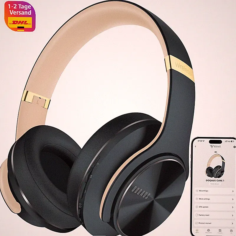Kopfhörer Kabellose Bluetooth Over Ear HiFi Stereo Bass 90 Std. Akkulaufzeit