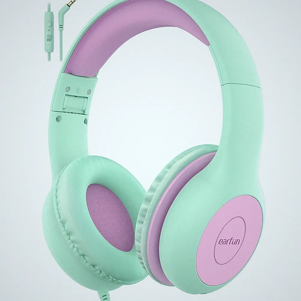 Kopfhörer Kinder Over-Ear faltbar Lila