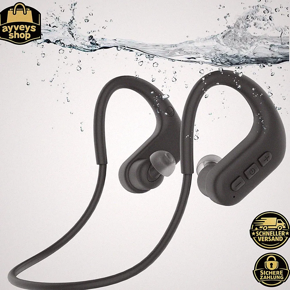 Kopfhörer Knochenschall Bluetooth 5.4 MP3 Player für Schwimmen Wasserdicht