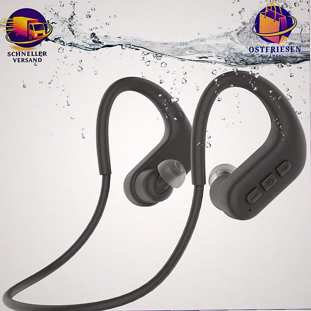 Kopfhörer Knochenschall Bluetooth 5.4 MP3 Player IPX8 Unterwasser 8GB 12h Akku