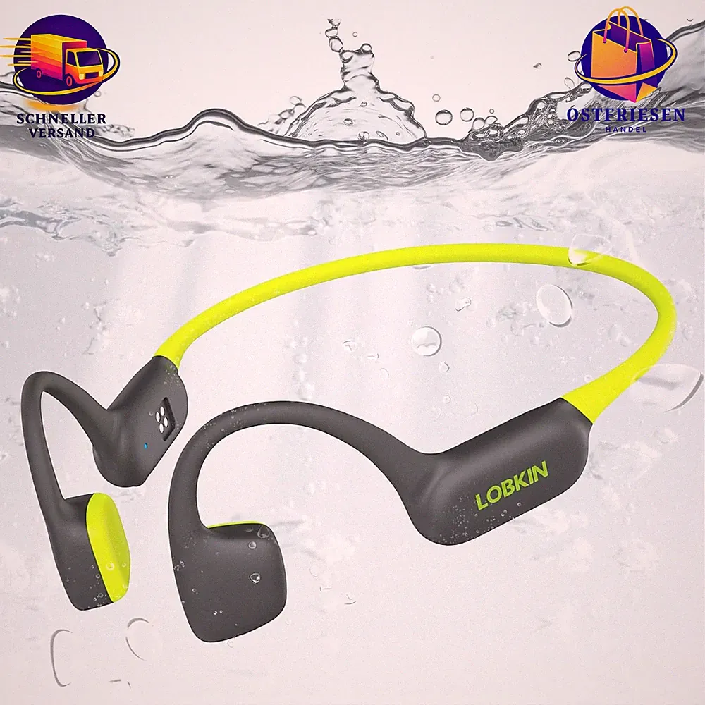 Kopfhörer Knochenschall IPX8 Wasserdicht Bluetooth 5.4 mit MP3 Player 32G für