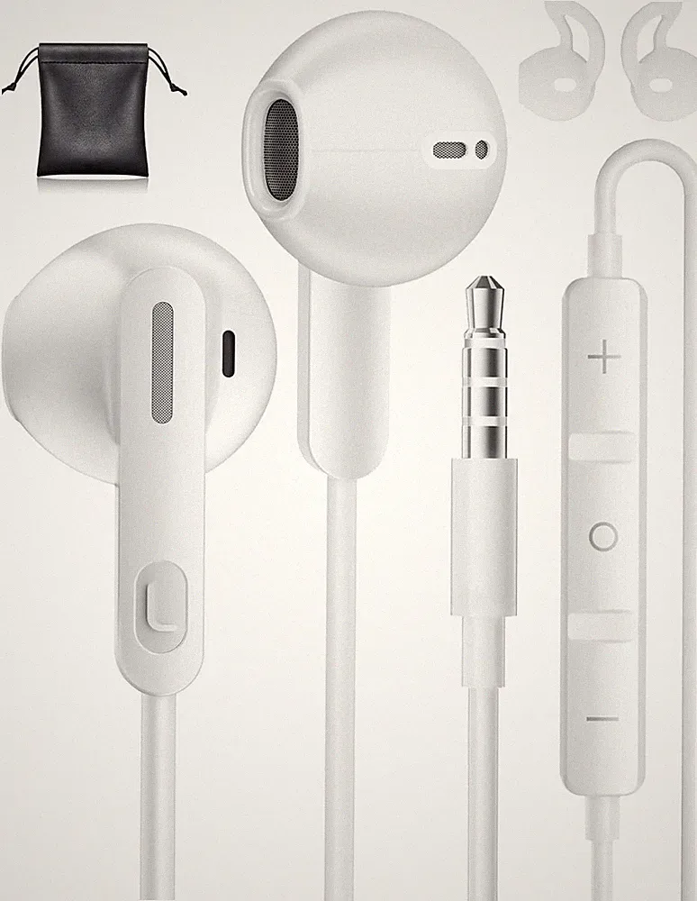Kopfhörer mit Kabel, 3,5mm Klinke In-Ear Kopfhörer für Samsung iPhone iPad