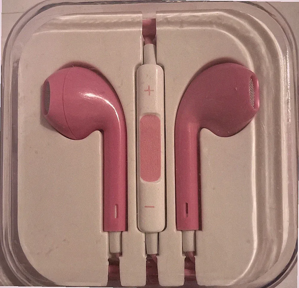 Kopfhörer mit kabel mit 3,5 mm Klinkerstecker Rosa Farbe Alle Handy Modelle