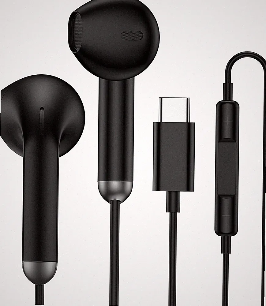 Kopfhörer mit Kabel USB C,In Ear Kopfhörer USB C Headset mit Mikrofon Ohrhörer f