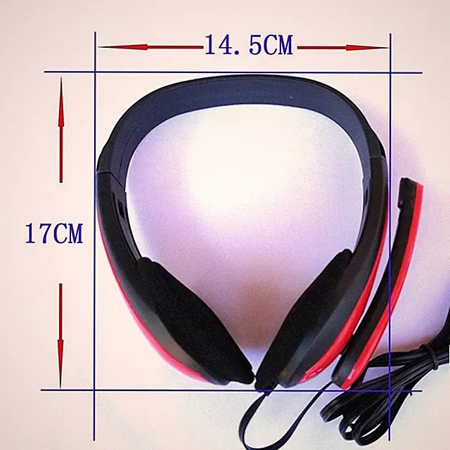 Kopfhörer mit zwei 3,5 mm Klinkenbuchsen für PC und für Spielekonsolen