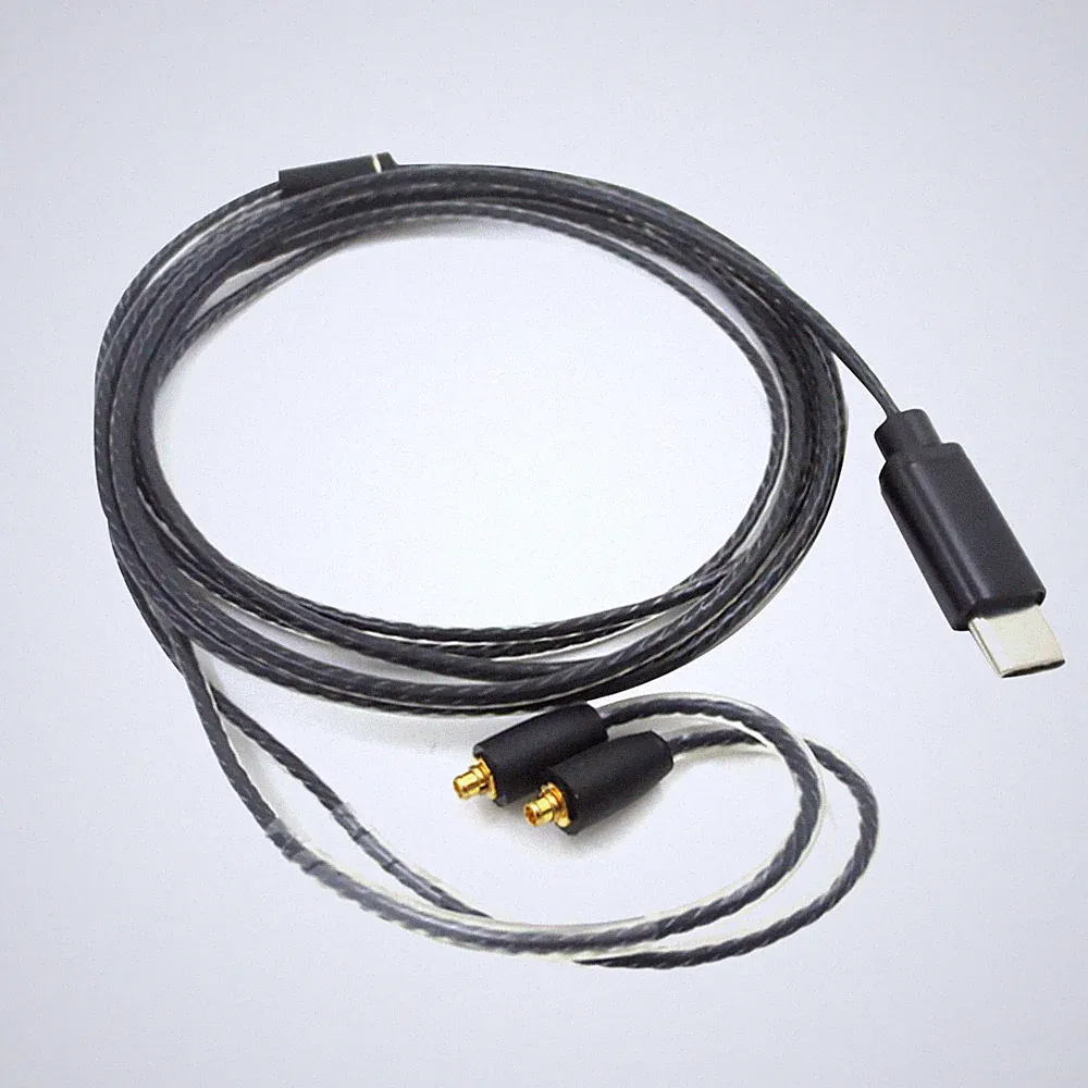 Kopfhörer MMCX auf USB Typ C Audiokabel für Shure SE215 SE315 SE535 aktualisiert