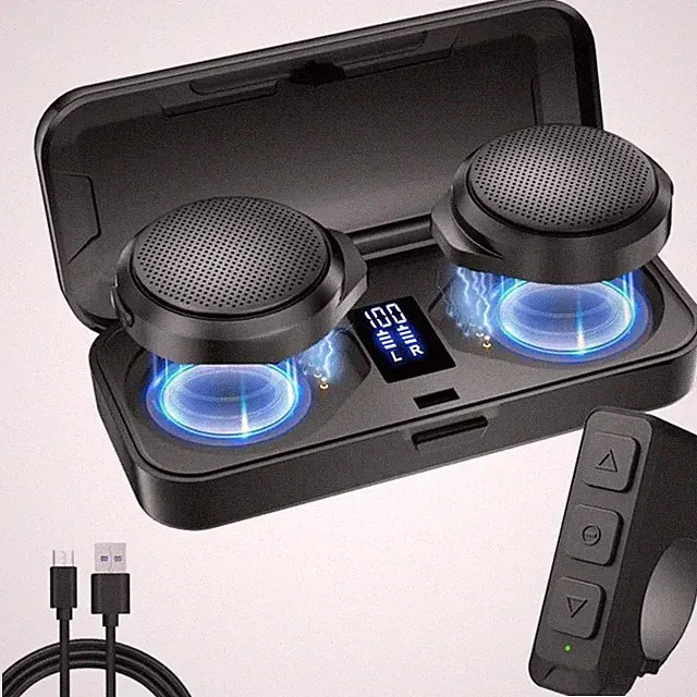 Kopfhörer Motorradhelm Bluetooth 5.3 Kabellos Freisprecheinrichtung Ladecase ANC