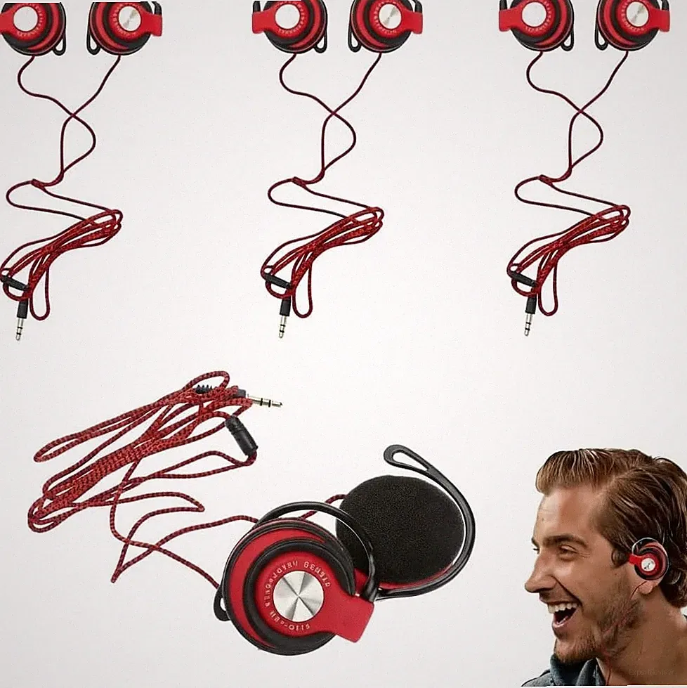 Kopfhörer Nylon 3 Stück On Ear Bass Sport 3,5mm Klinke Set günstig