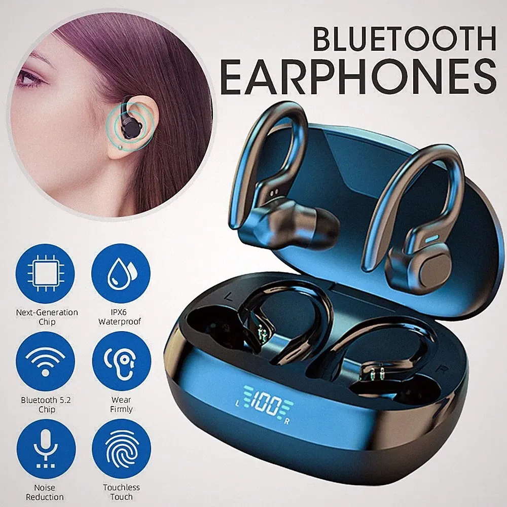 Kopfhörer-Ohrbügel Bluetooth 5.2 Surround Sound Für Fahrrad-Fitnessstudio