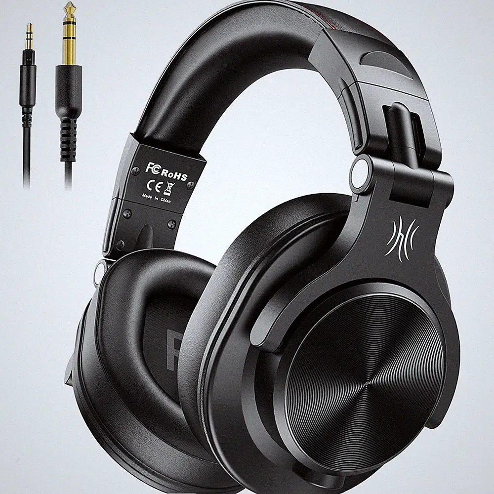 Kopfhörer Over Ear DJ Studio HiFi Kabel Musikfreigabe 6,35mm 3,5mm Klinke