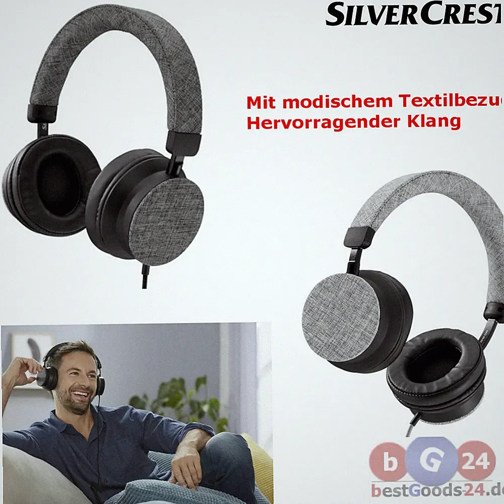 Kopfhörer Over-Ear Kopfhörer – modisch, sehr bequemer Sitz, exzellenter Klang